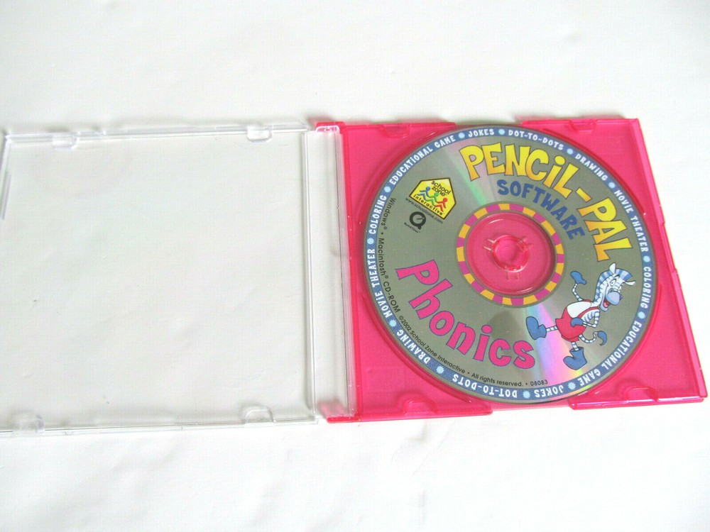 Pencil Pal Software Phonics PC Game School Zone Interactive 2002 Homeschool K
