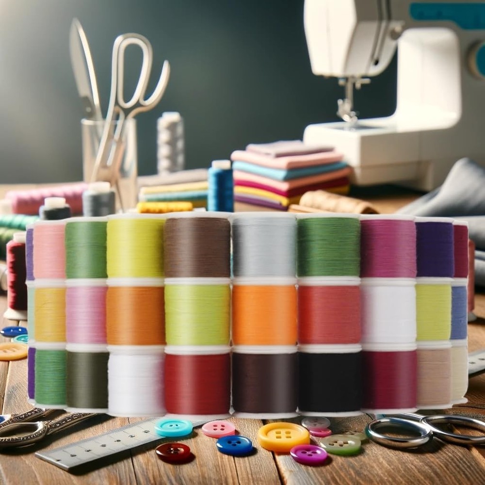 56 Spools Sewing Thread Kit for Hand Sewing and Machine Sewing Use, Colorful