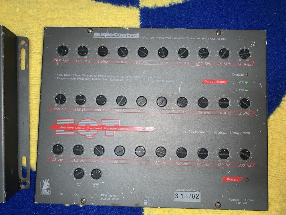 AudioControl EQT Series II One-Third Octave Constant-Q Precision Equalizer