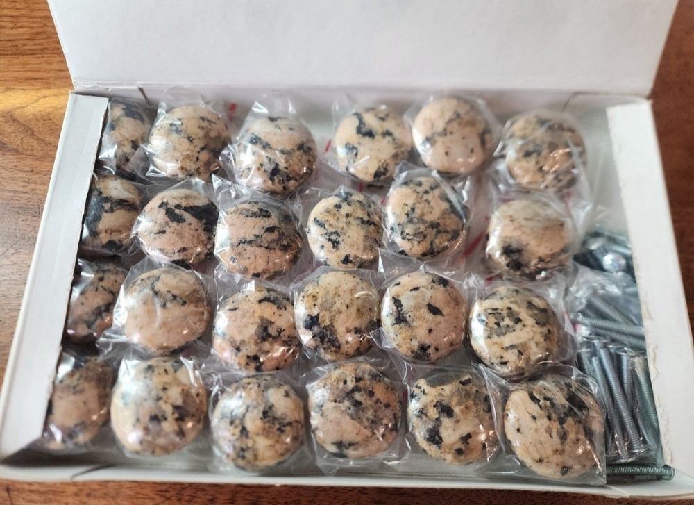 24 Granite knobs - Giallo Fiorito