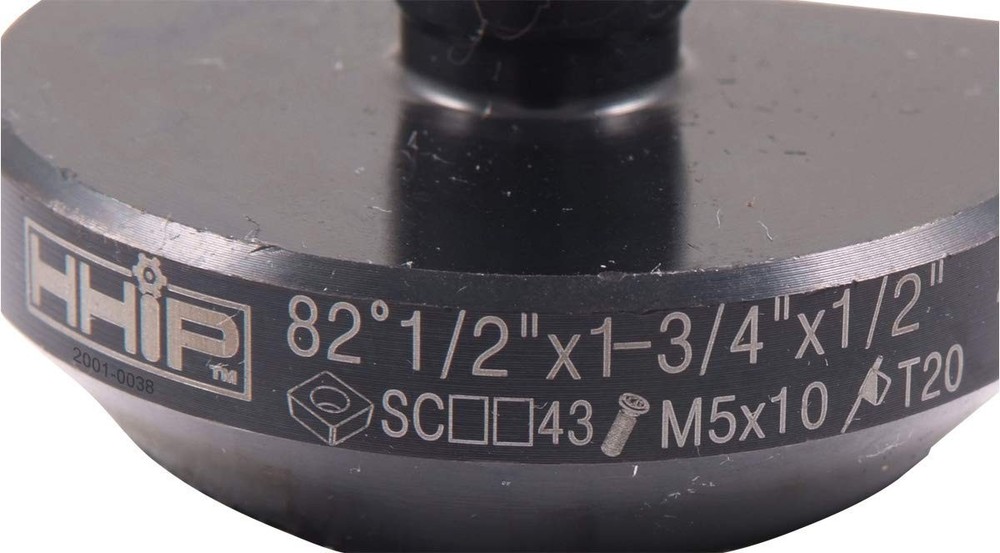 1/2-1-3/4 Inch Indexable Countersink & Chamfer Tool, 82 Degree