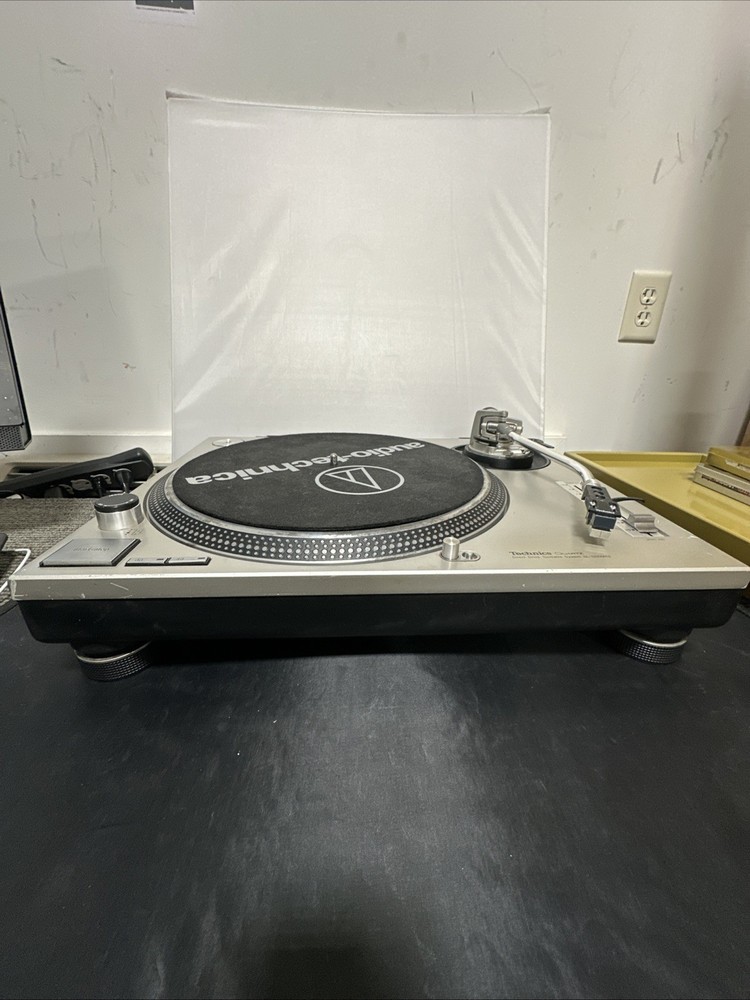 Technics SL-1200MK2 DJ Turntable - Silver Tested Working No Lid