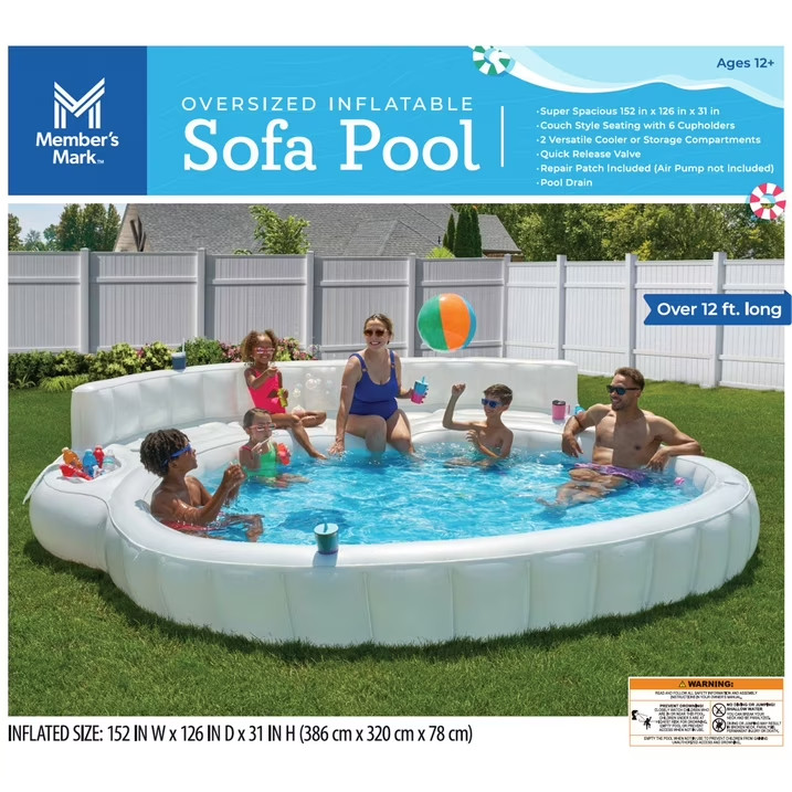 OVERSIZED INFLATABLE SOFA White