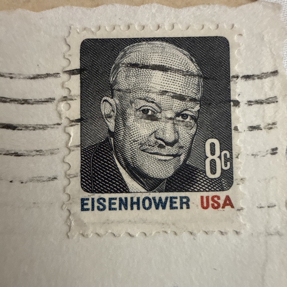 Eisenhower 8 Cent Stamp Black Used (2)