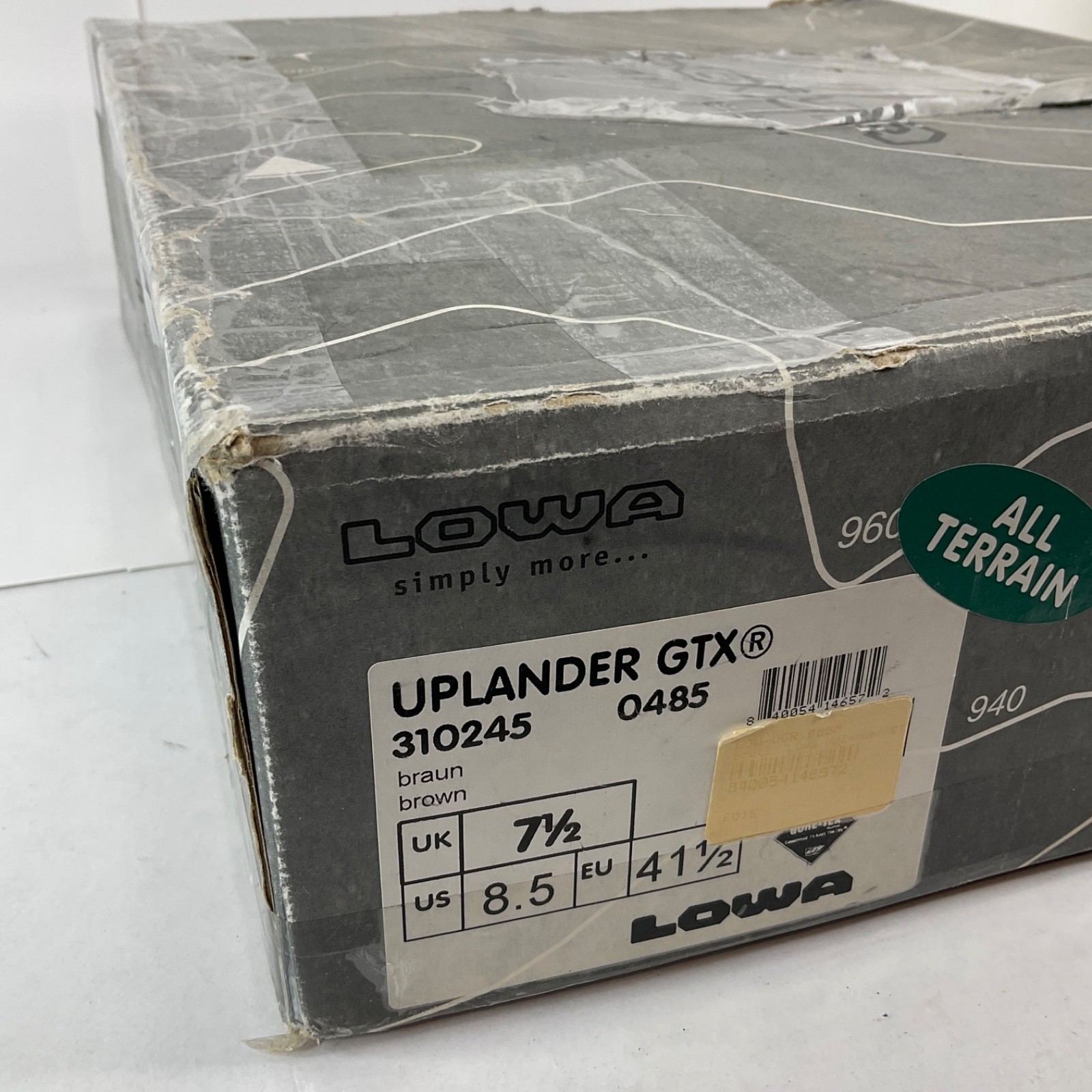 Lowa Boots Mens Sz 8.5 Brown Uplander GTX Hunting 310245 Gortex Insulated 8in