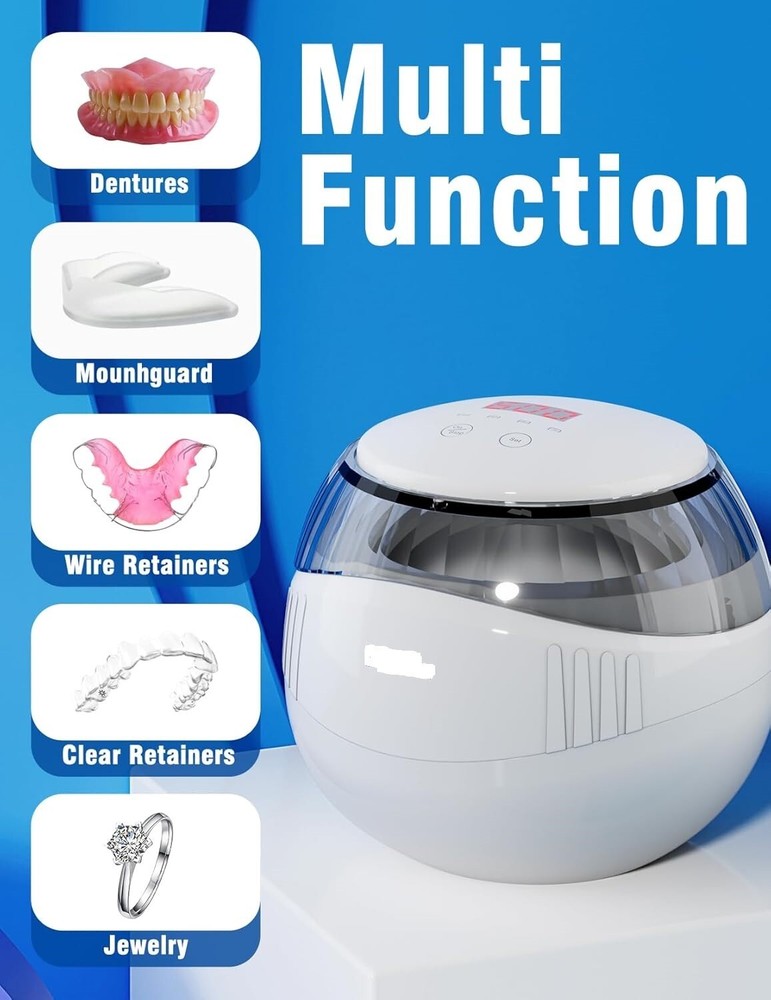 Multi Function Ultrasonic UV Cleaner Machine for Dentures