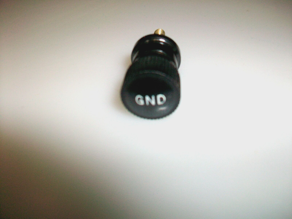 PACK OF 6 VINTAGE BLACK (GND) BINDING POST