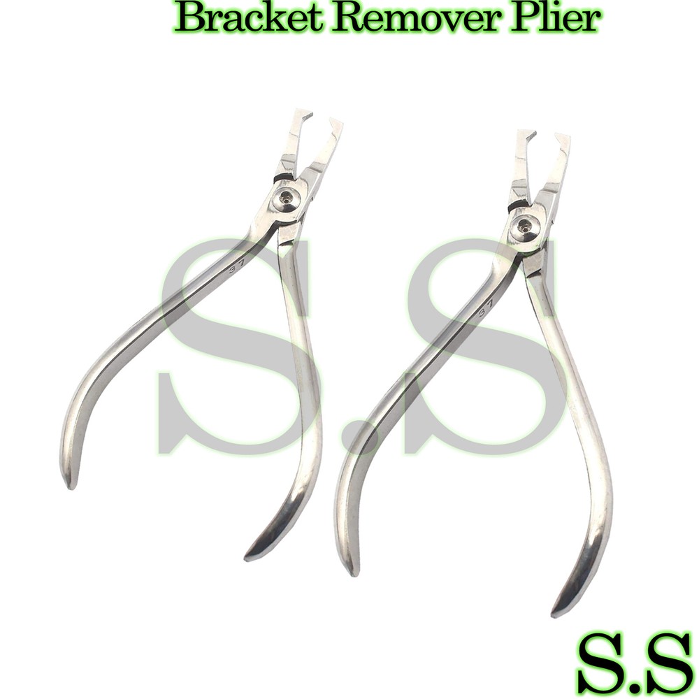 2 PCS Angulated Bracket Remover Plier Orthodontic Instruments