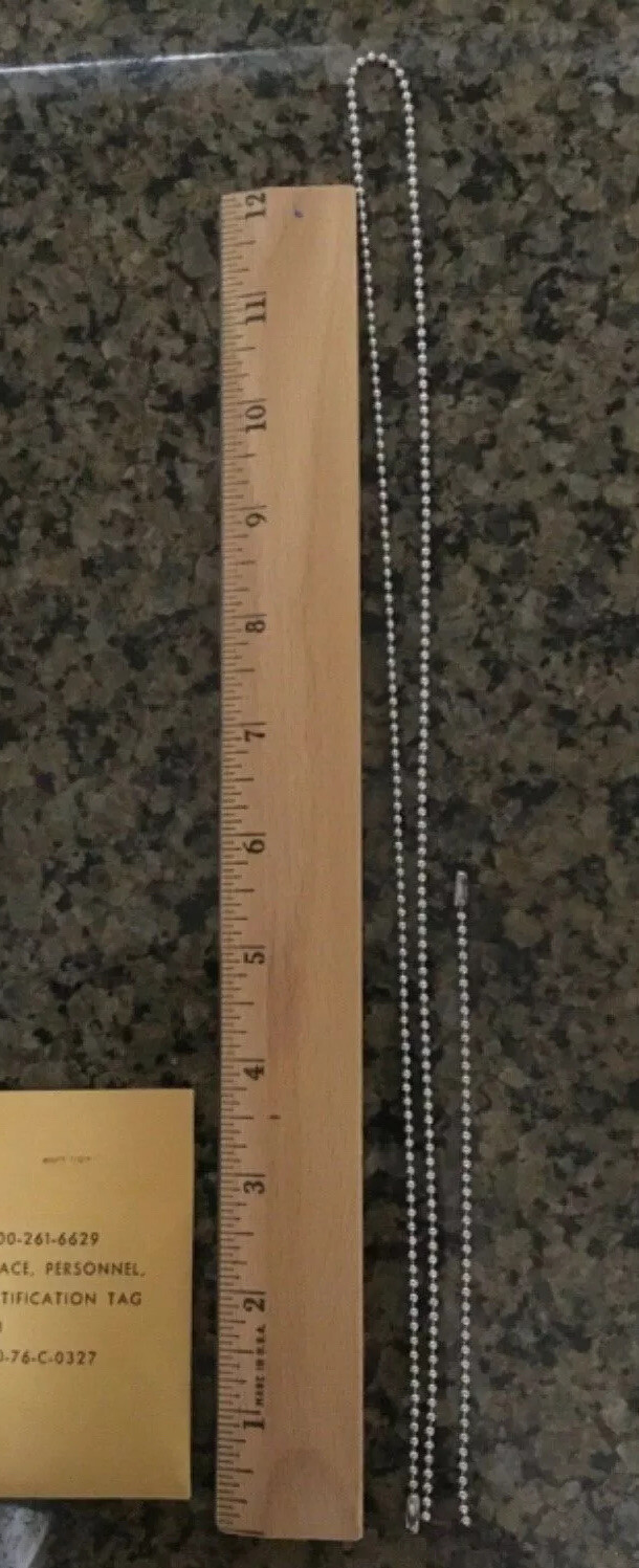 USGI Necklace Personnel Identification Tag Dog Tags Army Air Force Navy USMC NEW