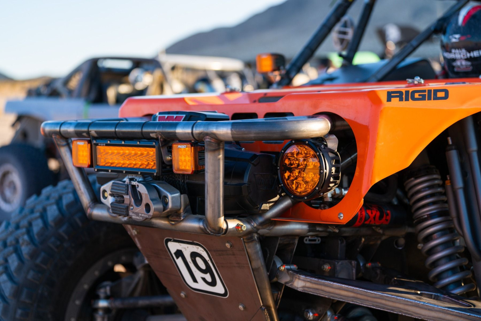 Rigid Industries 360 Series 6" Spot Beam LED Round W/ Backlights Lights - Amber