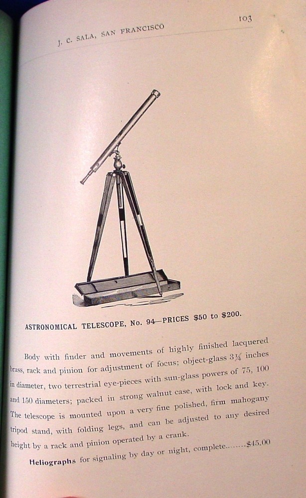 1896 Sala Surveying Insts. Catalog (after Roach)