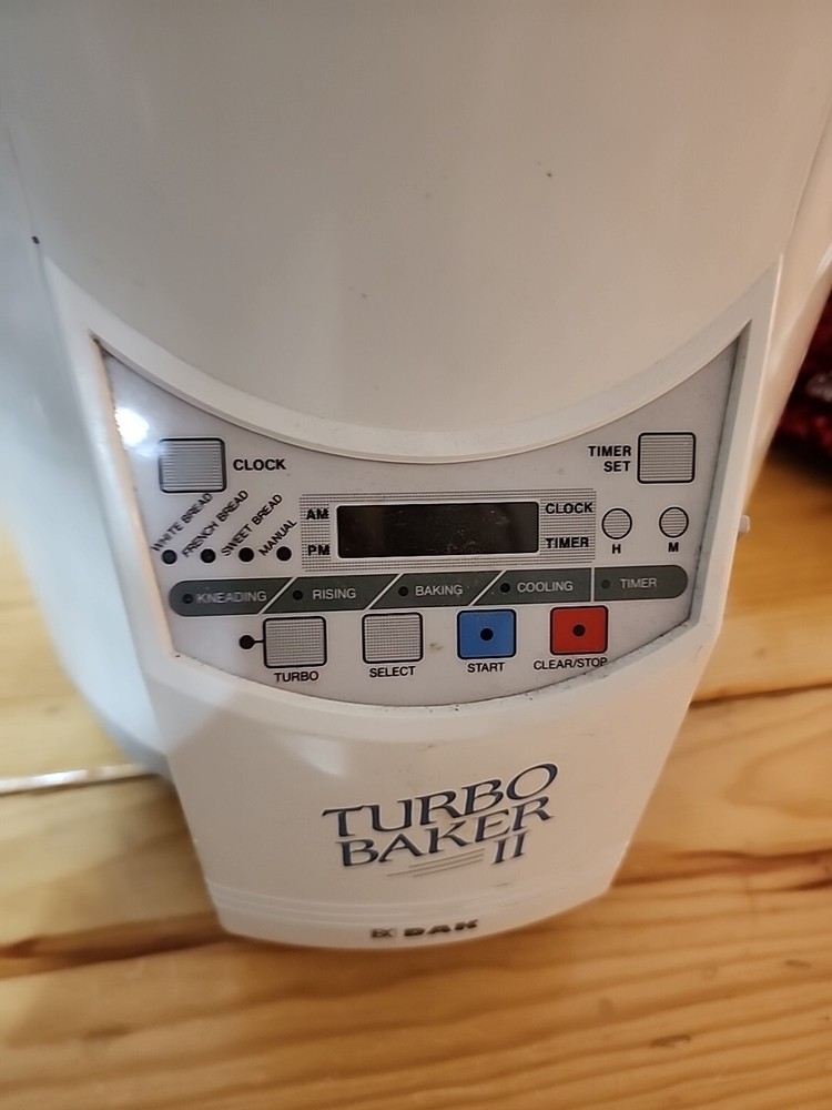 DAK Turbo Baker II Fab-2000 Bread Machine & Dough Maker FAB2000 Works
