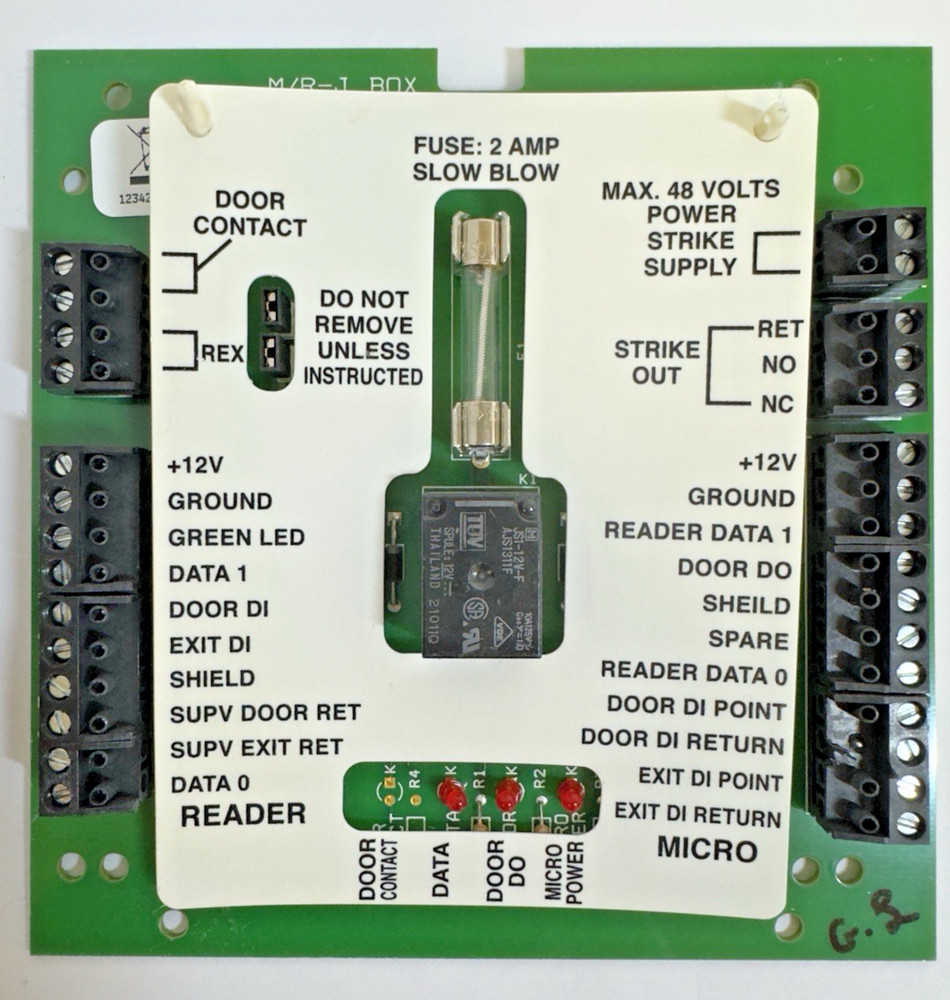 GE Security M/R-J BOX Board 11014100 Keyless Access Control Module