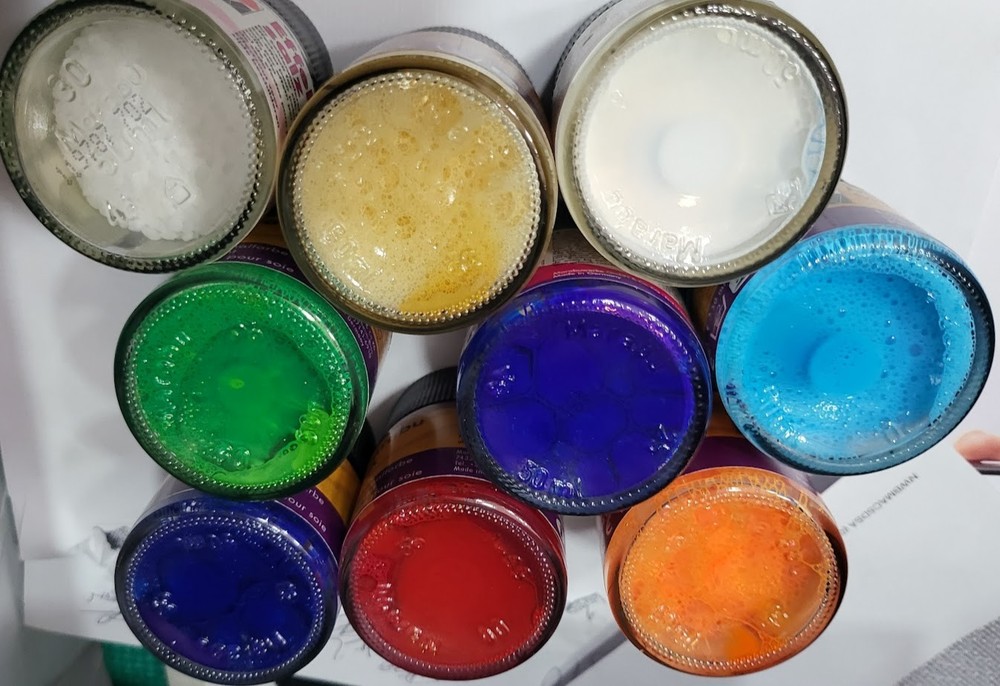 Marabu Silk Paint 9 x 50ml each (No2)