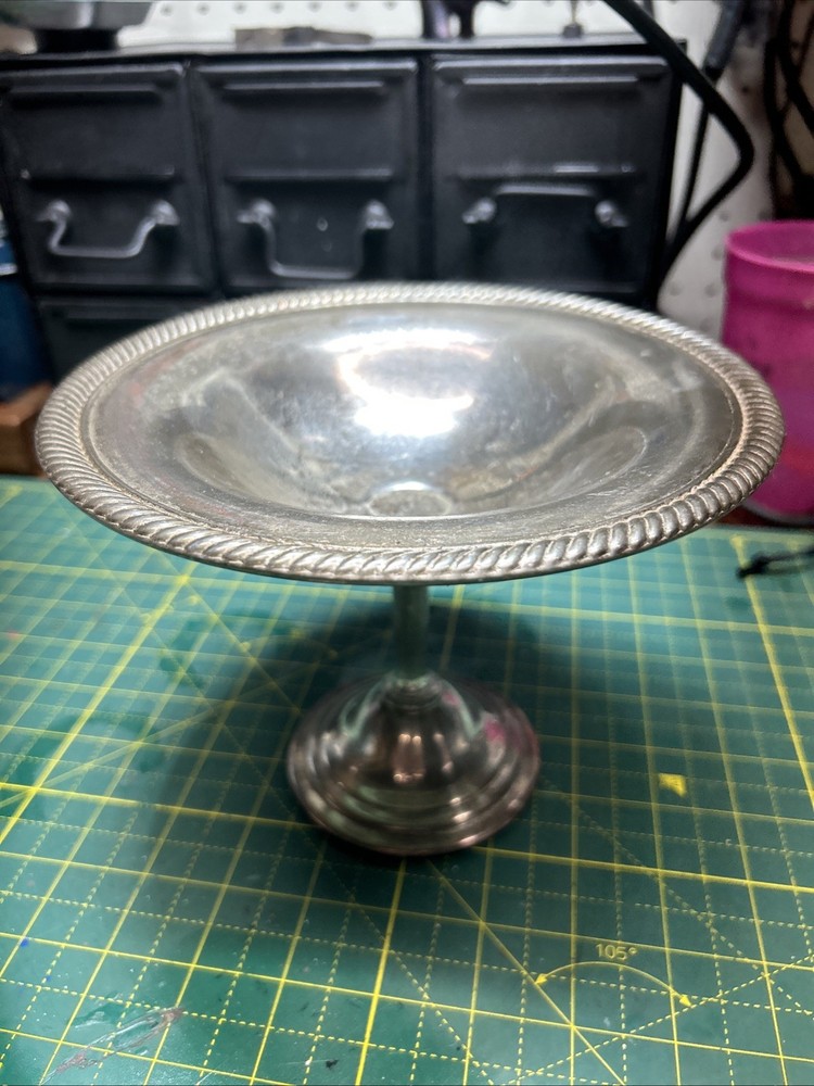 Silverplate Pedestal Bowl Candy Dish