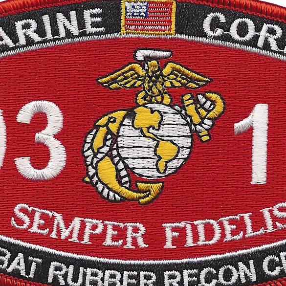 0316 Combat Rubber Recon Craft MOS Patch