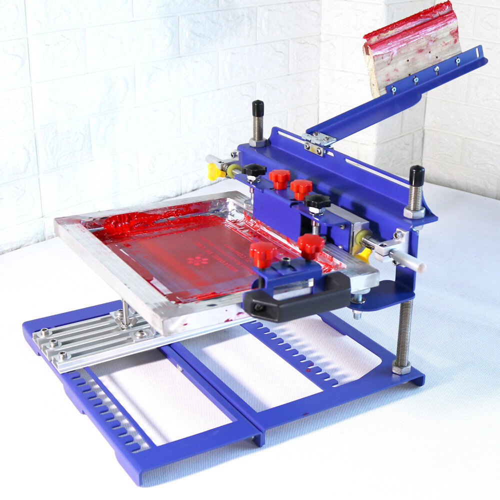 TECHTONGDA Model-A 170mm Diameter Curved Screen Printing Machine Push-pull