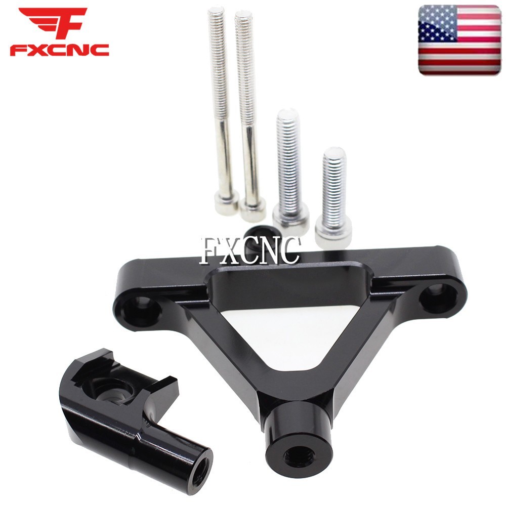 Steering Damper Stabilizer & Mounting Bracket For Kawasaki Ninja ZX6R 2007-2008