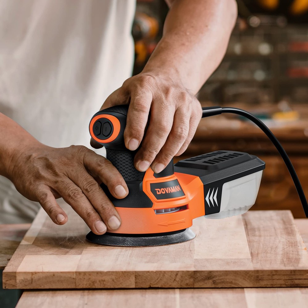 ROS01A Orbital Sander, 3A Random Orbit Sander, 6 Variable Speeds, Up to 13000...