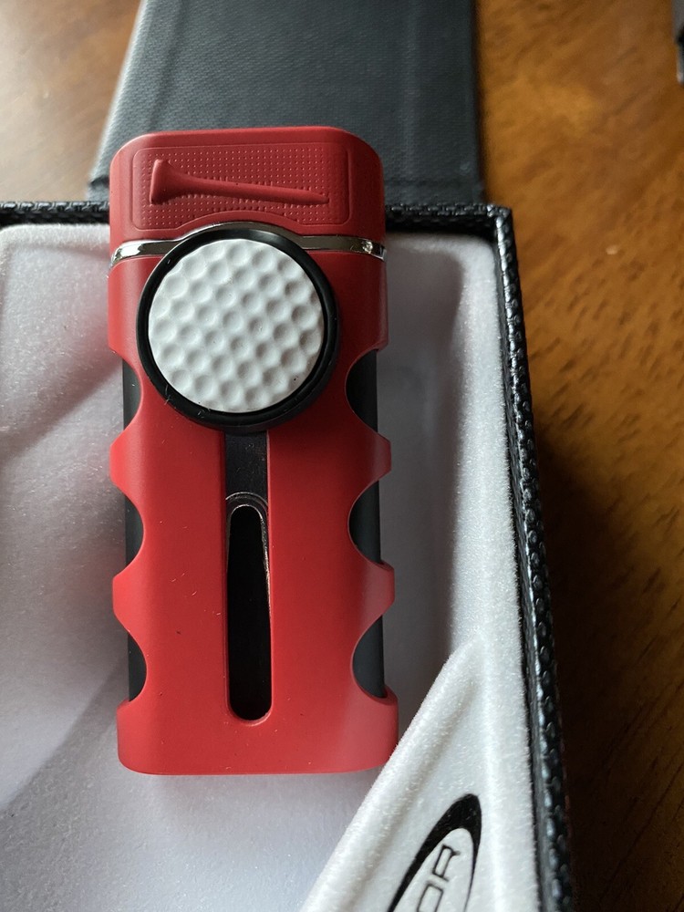 Vector CADDIE Golf Cigar Single Jet Lighter - Red - New