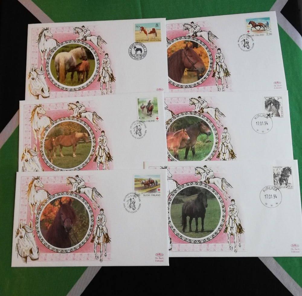 FDC & commemorative covers - HORSES
