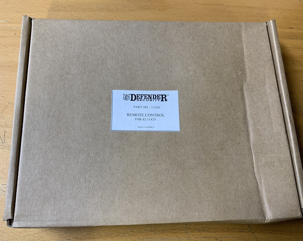 DEFENDER SECURITY 82-11426 REMOTE CONTROL KIT FOR 82-1125