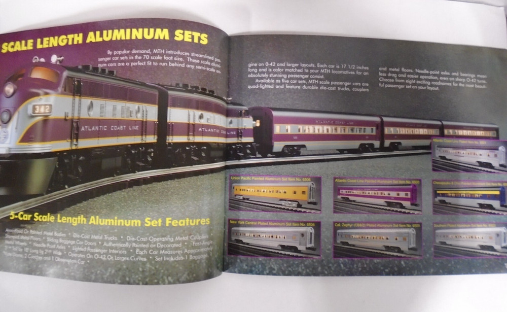MTH ELETRIC TRAINS SPRING 1996 CATALOG & PRICE GUIDE