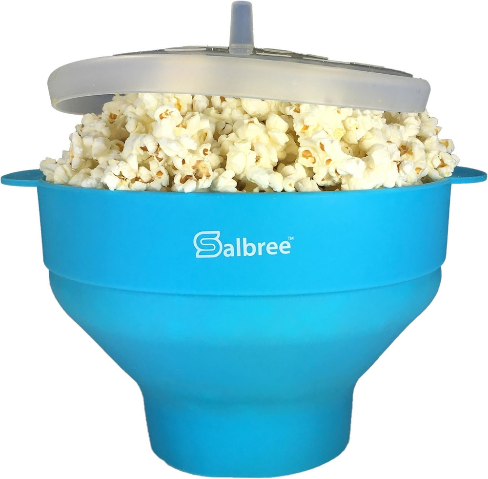 The Original Microwave Popcorn Popper Machine, Silicone Popcorn Maker, Collapsi