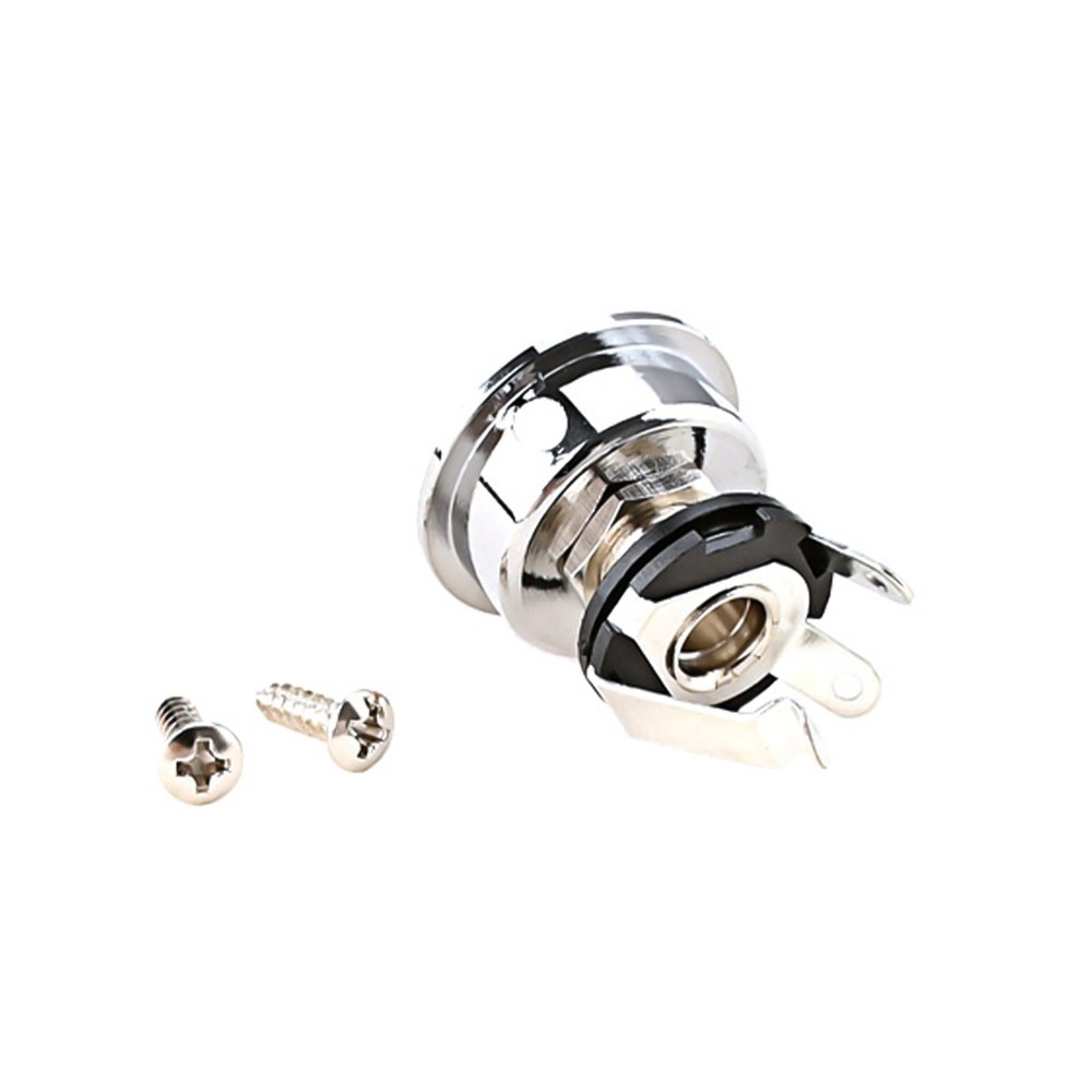Socket Jack Plate Electrosocket Electric Guitar Chrome   For Telecaster TL B