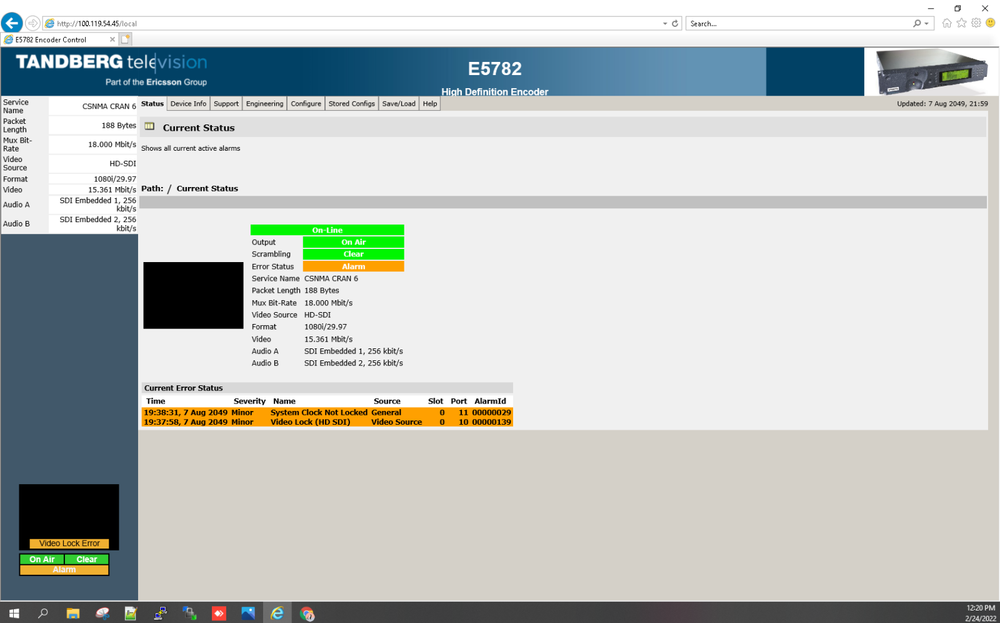 Tandberg Ericsson Encoder E5782