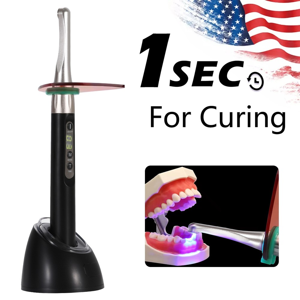 iLED II Dental Curing Light Lamp Wireless 1 Second Curing 2500mw/c㎡