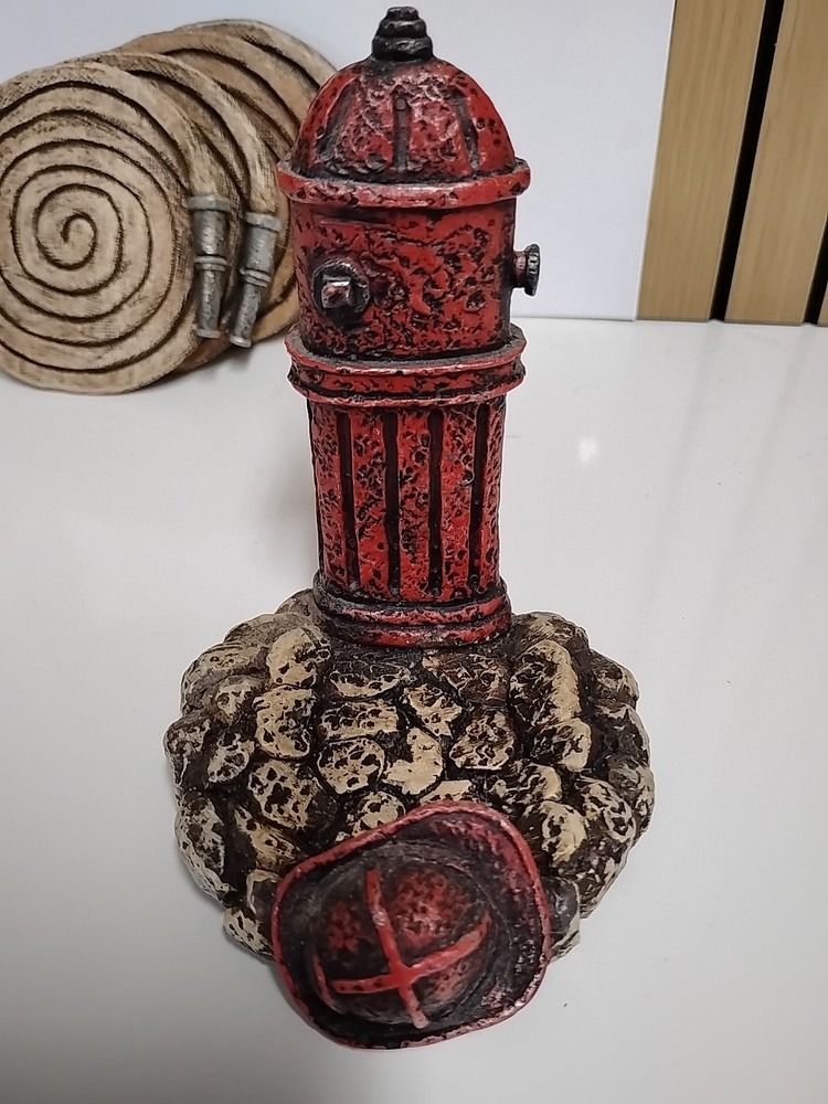 Firefighters Fire Hydrant With Fire Hat And Hose Coasters