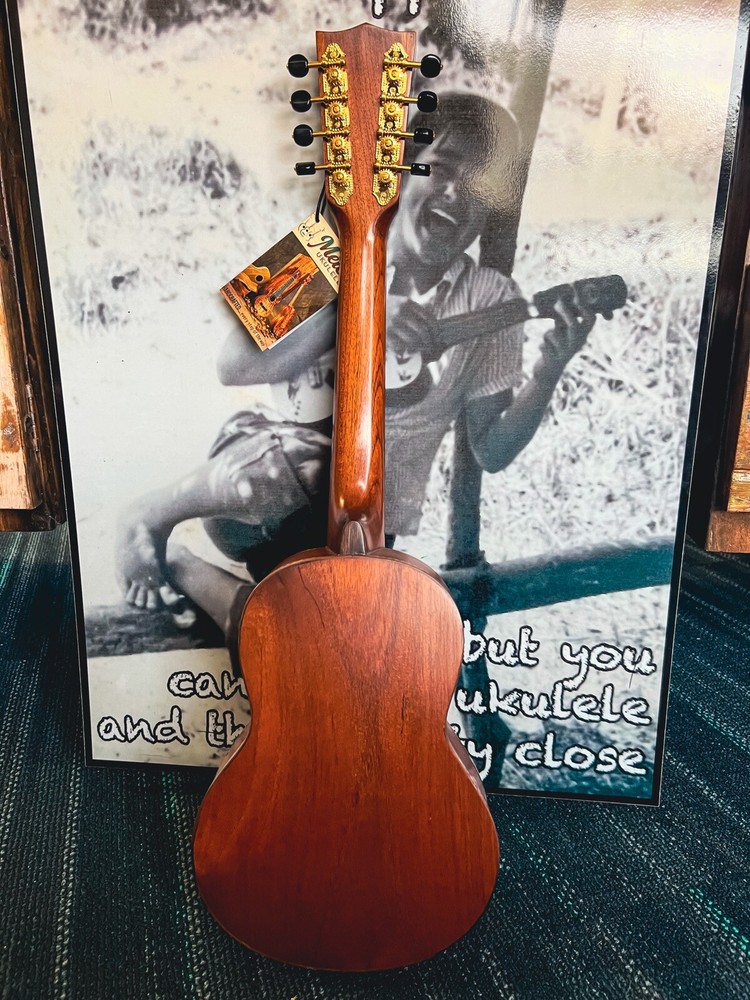 MELE HANDMADE SOLID MAHOGANY 8-STRING TENOR UKULELE