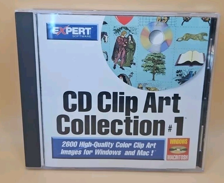 EXPERT CD CLIP ART COLLECTION #1 : CD-ROM PC WIN 95 / MAC