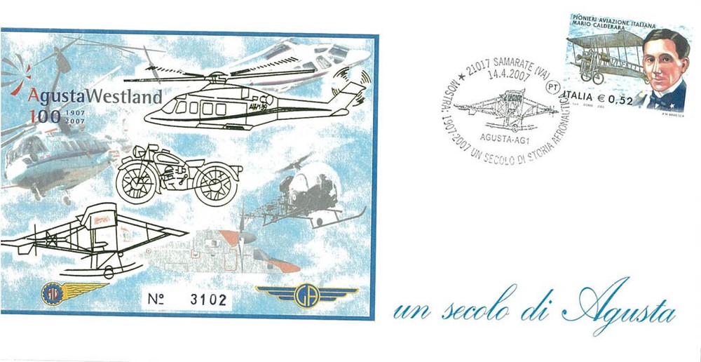 FIRST DAY BAG AGUSTA 100 YEARS