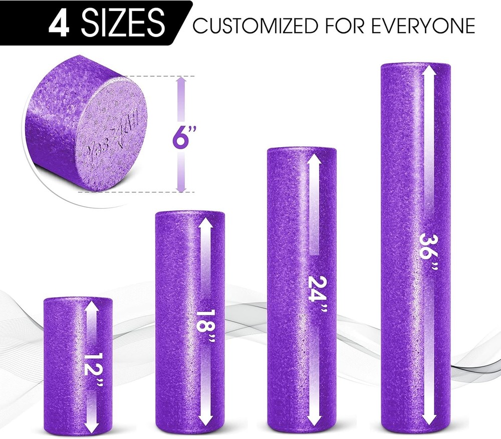Versatile 18-Inch EPP Foam Roller: Back Pain Relief & Flexibility Enhancement