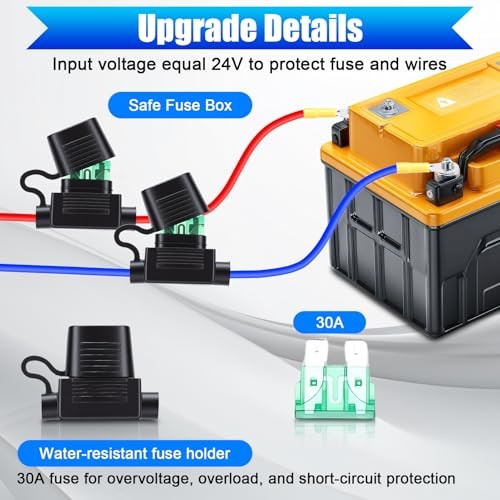 Digital Electric Radiator Fan Controller Switch Kit, Adjustable DC24V