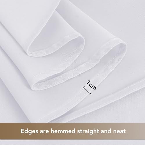 Table Cloths Rectangle, 8 Pack Tablecoths 8 Pack 54x108 Inch, Rectangle White