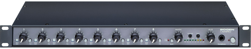 Bogen CAM8-PRO 8-Input Mic/Line Mixer/Preamplifier