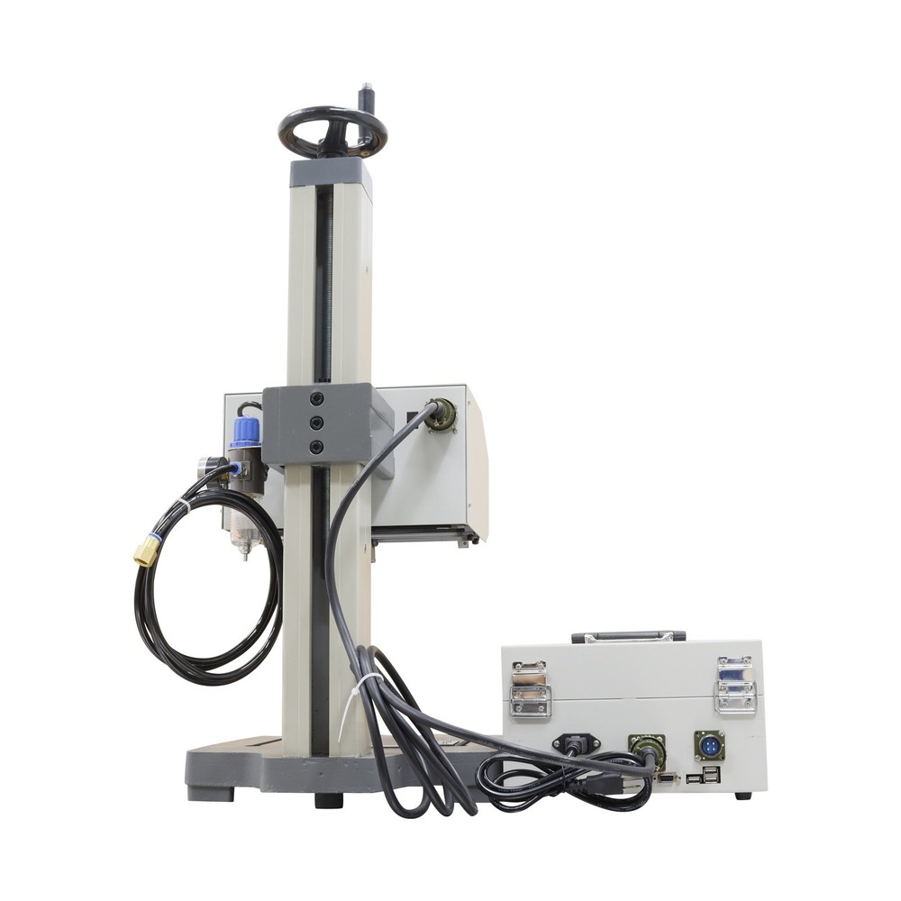 Metal Marking Machine 7in Pneumatic Dot Peen Marking Machine + Rotary Attachment