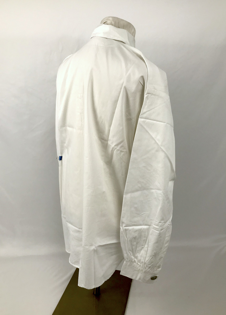 White Cotton Shirt - Four Metal Button Closure Size XL