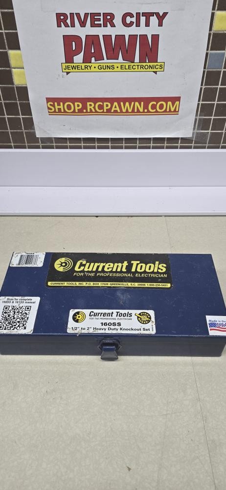Current Tools 160ss 1/2"-2" Hydraulic Knockout Set for Stainless Ste (R7B015088)