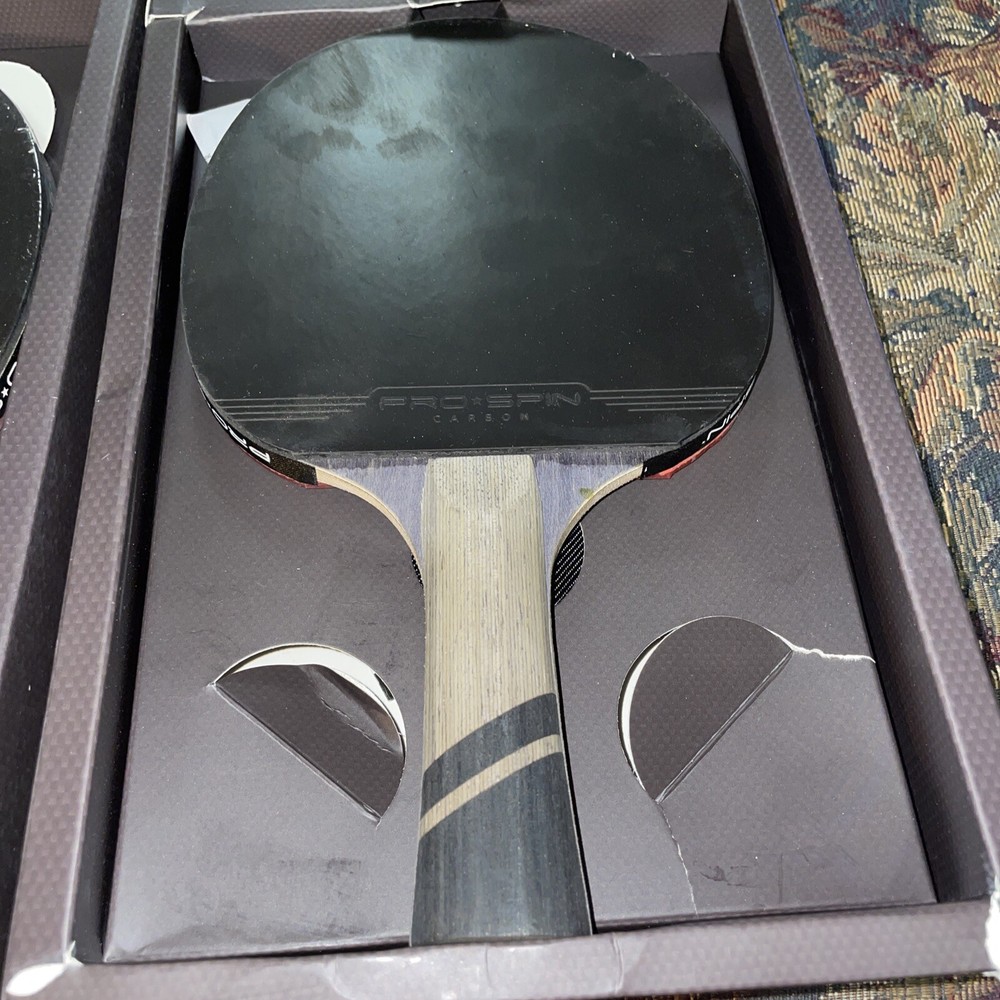 2-CARBON Elite Pro Spin Table Tennis Racket Perform Level Speed 80