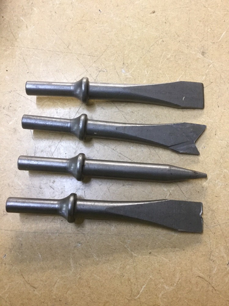 Pneumatic 4  Piece Chisel Set. 5”.