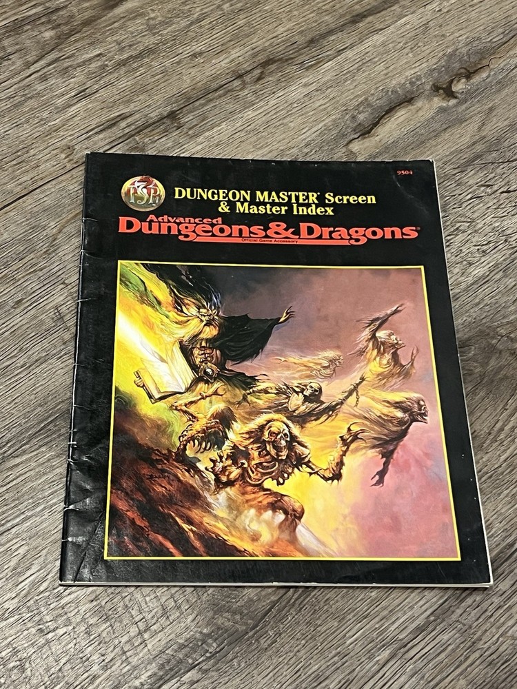 AD&D: Dungeon Master Screen & Master Index (TSR 9504) Complete