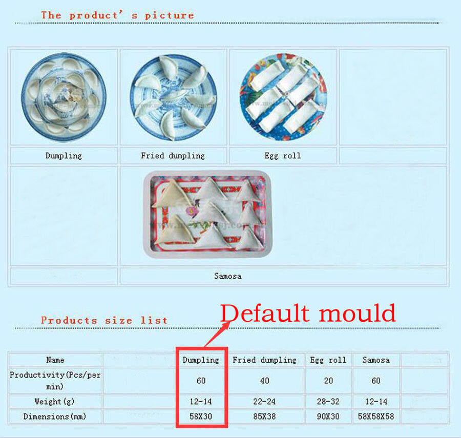Commercial Dumplings Making Machine Dumpling Forming Machine for Restaurant