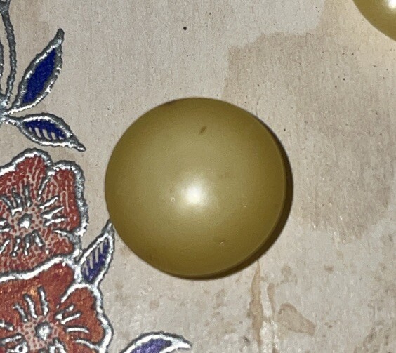 Vintage Lansing Buttons (8) Yellowish Colored