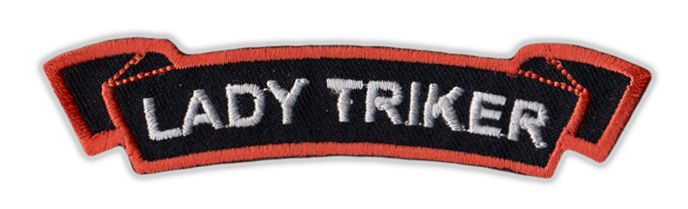 Motorcycle Jacket Embroidered Patch - Lady Triker