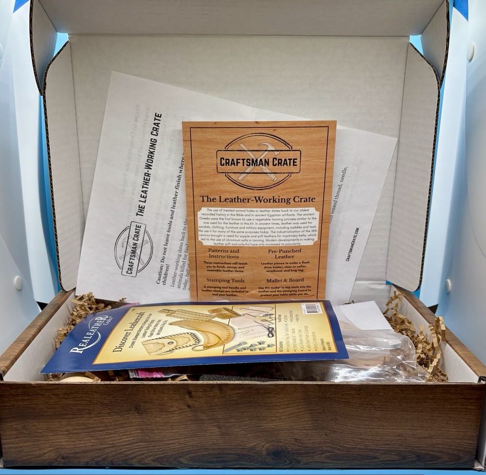 Craftsman Crate NIB - The Leather Working Crate