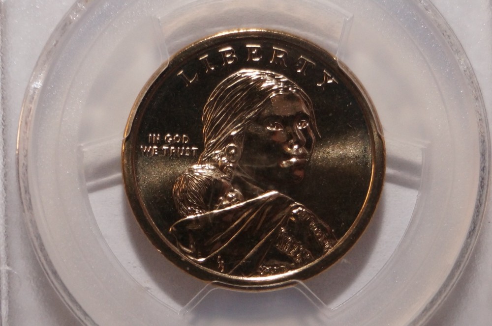 2013-D NATIVE AMERICAN DOLLAR POSITION B GRADED PCGS MS68